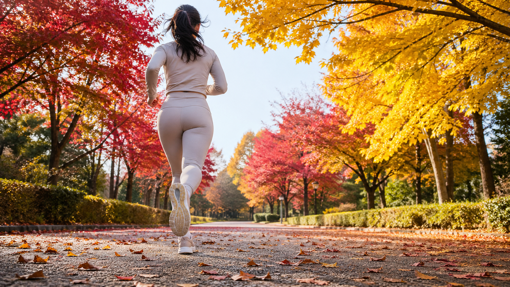 秋の紅葉ランニング(屋外有酸素)